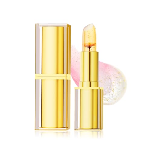 Wimode Color Changing Lipstick,Silver Crystal Ph Changing Lipsticks for Women Moisturising & Transferproof Lip Gloss, Long Lasting Glossy Shine Lip Gloss for Women Girls(03#)