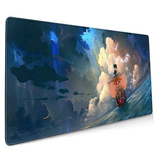 One_Piece Mouse Pad Anime Mouse Pad Gaming Mouse Pad Large Mouse Pad,Extended Desk Mat Desk Pad for Keyboard and Mouse Suitable.15.7Ã—35.4 in B