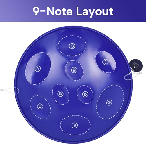 Tambour en acier avec support pliable instrument musique percussion - 3