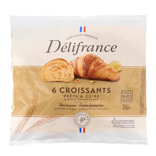 Délifrance - 6 Croissant al burro da 55g - 336g (Surgelato)