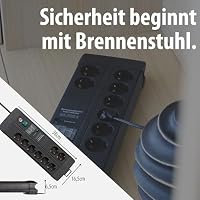 Brennenstuhl Premium-Line Steckdosenleiste 8-Fach mit Überspannungsschutz – Ansicht 7