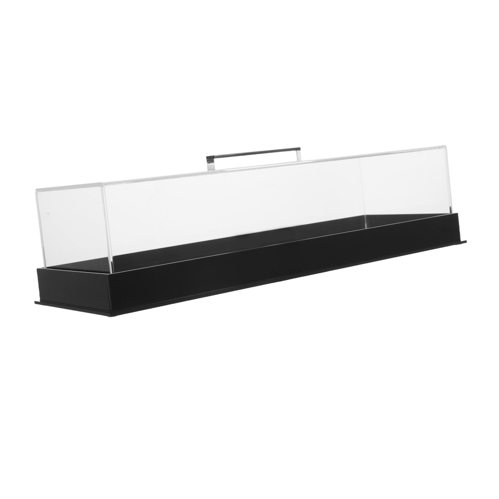 Plateau à gâteau rectangulaire en acrylique transparent Uonlytech moderne