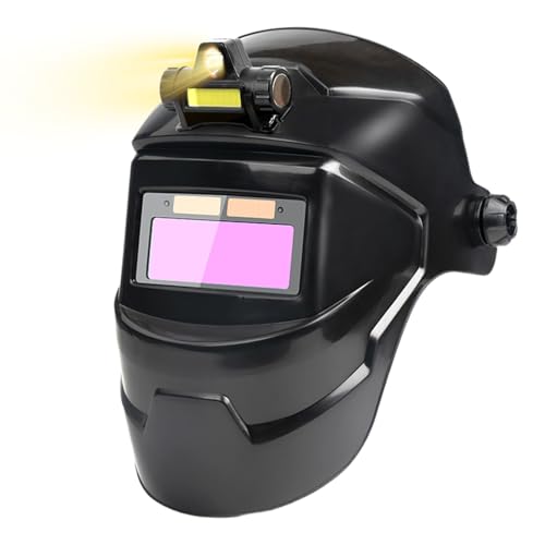 Casque de soudeur pour atelier et bricolage avec éclairage et filtre auto