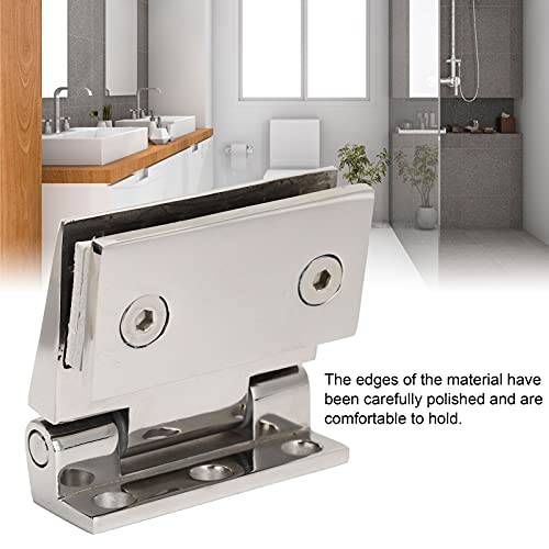 TOPINCN Stainless Steel Inclined Single Side Hinge, Rust Resistant Bathroom Glass Door Hinge, Defult, default - Image 4