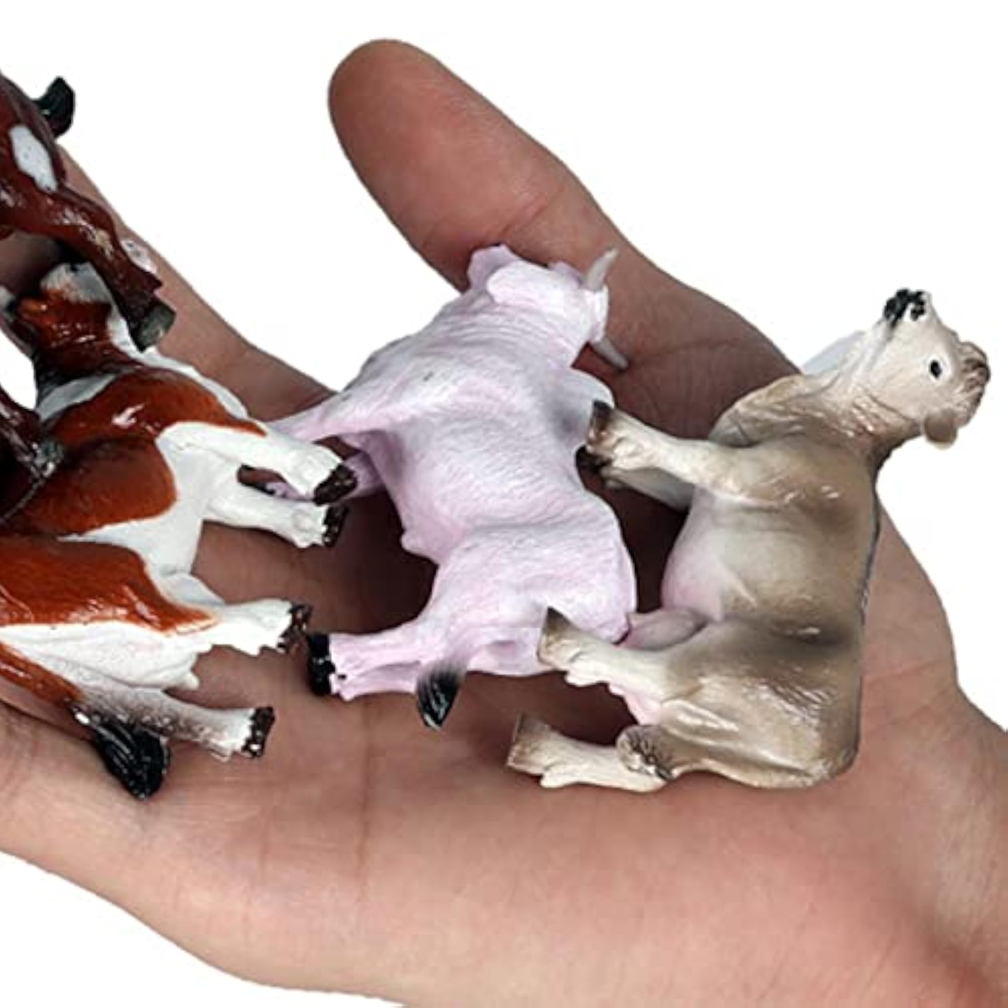 4pcs Cattle Figurine Simulated Bull Realistic Animal Educational Toy