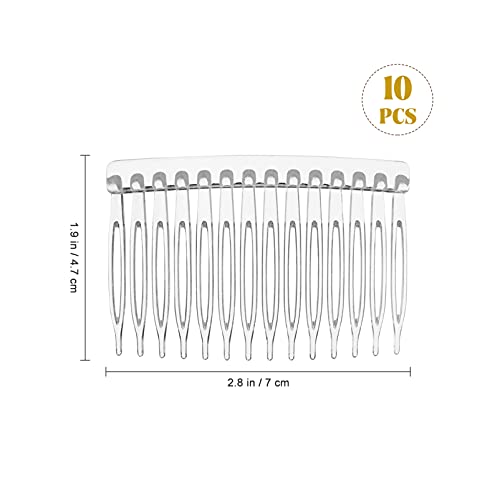 10 pentes laterais de cabelo, 14 pentes de clipe de cabelo para noivas, véu de noiva, pente para mul
