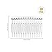 Minkissy Plastic Hair Comb Clips, 10pcs Transparent Hair Side Combs for Women, Decorative Hair Combs Veil Fixed Comb for Wedding