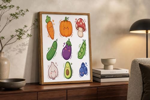 Impression sur toile légumes et fruits art mural de grand format
