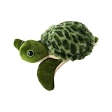 The Petting Zoo Sea Turtle Stuffed Animal Plushie Slap Bracelet, Gifts for Kids, Slapstix Sealife Animals, Green Sea Turtle Plush Toy 10 Inches