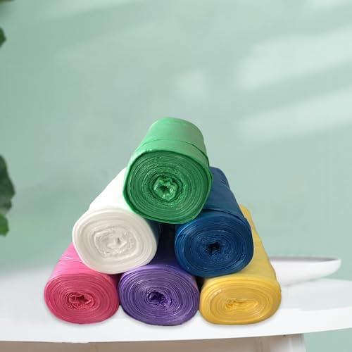 240 Pcs 5 Gallon Trash Bags, Drawstring Unscented Thick Strong Bathroom Garbage Bags,Trash Can Liners,Clear Plastic Mini Trash Bags for Kitchen Bedroom Home Office — 사진 4