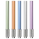 COSMOS Assorted Colors Pencil Extender Holder Art Writing Lengthener Tool, 5 Pcs