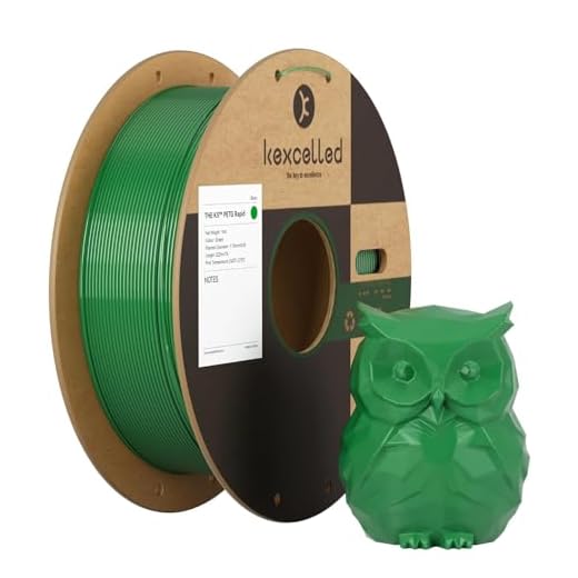 kexcelled Rapid PETG Filament 1.75mm Green PETG High Speed Up to 400mm/s 3D Printer Filament 1kg,Highly Fluid Fast Printing,for Christmas & Creative Projects
