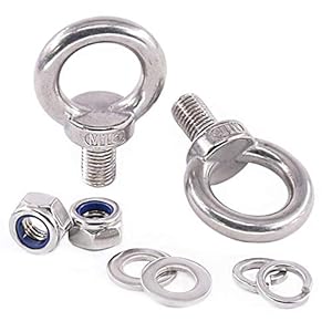 Glarks GLLAYHLS-M16 Edelstahl Augenschrauben Set 8 Stück