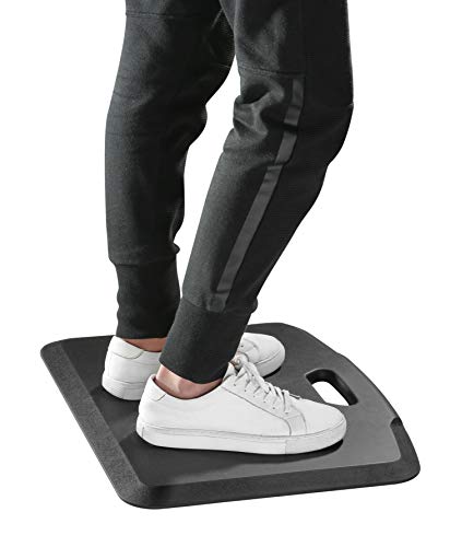 Image of ErgoYou - Ergonomic Anti Fatigue Mat - 560 x 460 x 19 mm - Ideal for use at Height Adjustable Tables, Standing Desks, Kitchen, Receptionist & Chefs - Imported High Durability Premium Polyurethane Foam