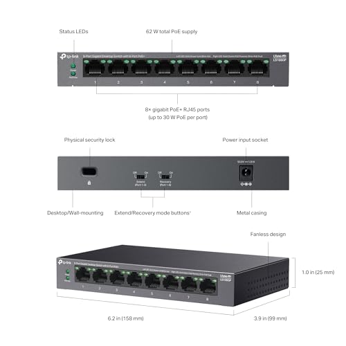 Tp link Litewave Ls108gp Commutateur Réseau Non géré Gigabit Ethernet - vue 5