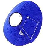 Cabilock Vogelbiss Anti Beiß Halsband für Papageien, blau, Mikrofaserleder, bissfest und leckresistent, schützt Vogelgefieder, 10,30 x 10,30 x 0,20 cm, 1 Stück