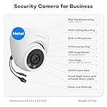 ONWOTE 16 Channel NVR PoE Security Camera System Wired, 12MP 4K 16CH Commercial NVR 4TB, Smart AI Color Night, 12x 6MP 122° Outdoor Audio IP Cameras, 12x Cables(Total 960ft), CCTV for Businesses Home - Image 4