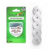 Precision Quilting Tools 45mm Crochet Edge Skip Blades (Pack of 5) Compatible with Cutter! Perfect W