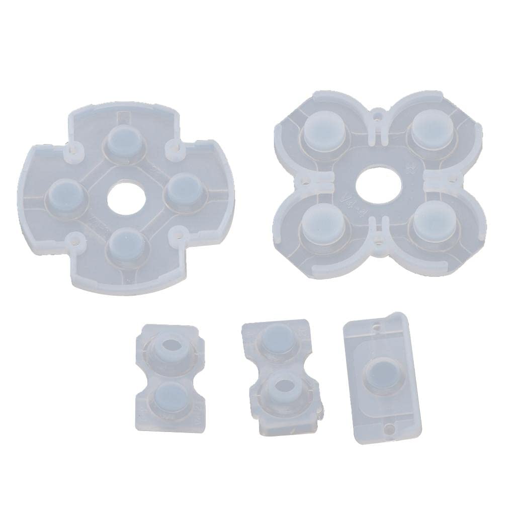 Replacement Rubber Conductive Button Pad Kit for PS4 Controller|Replacement Parts & Tools|Video Games & Consoles Toy Review India (Iknoor World )