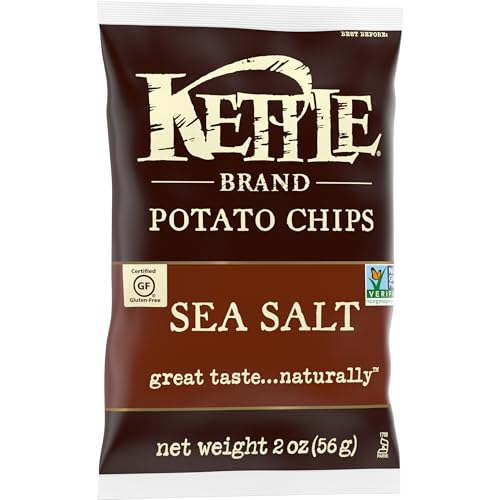 Kettle Brand Potato Chips, Sea Salt Kettle Chips, Snack Bag, 2 Oz (Pack of 6) - Thumbnail 6