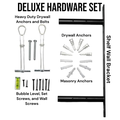 Bendy3D Solutions Tonal Accessory Shelf - Parent (Black, 16" Shelf - 4 Mounts) #TOP2