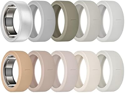 sylacor 10 Pack Ring Cover Compatible with Oura Ring Gen 4/4 Ceramic/Gen 3