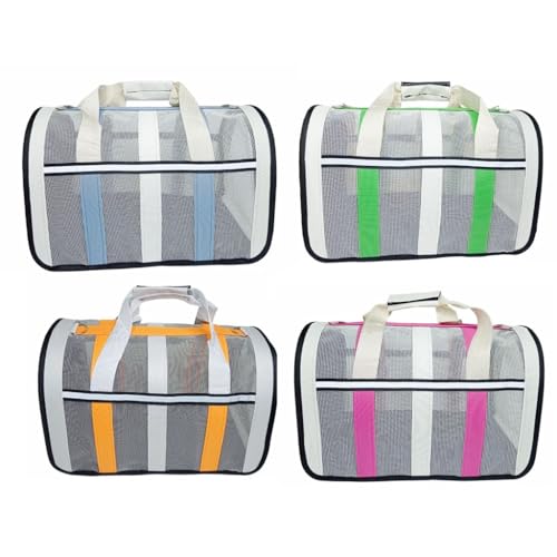 Bolsa De Transporte cachorro e gato M ate 5Kg e G até 9Kg avião cabine(Laranja,M - 25 x 25 x 40 cm)