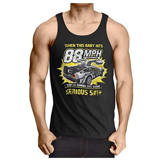 style3 88 mph män tank top DMC framtid Delorean tidsresa