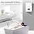 Electric Tankless Water Heater 6500W 110V Hot Water Heater Digital Display,On Demand Shower Water Heater Set with Self-modulating,Overheating Protection,White