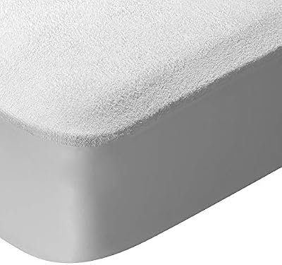 Pikolin Home - Protector Colchón 160x200 Impermeable de Rizo, Cubrecolchón Transpirable y Silencioso, Certificado Oeko-Tex, Elástico en Controrno - Hasta 32 cm Altura - Cubrecolchón 160 x 200 cm