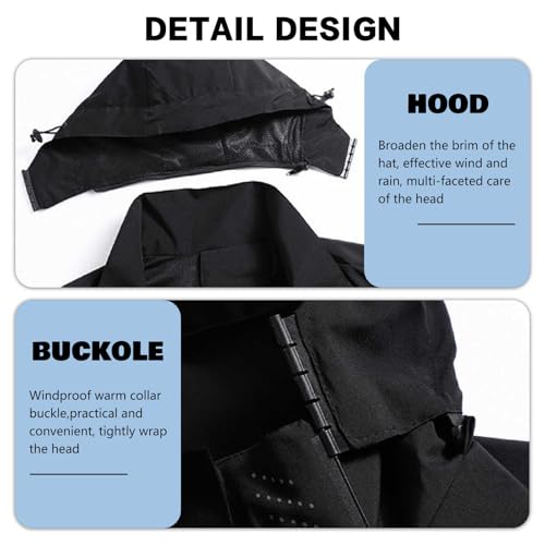 Chaqueta impermeable ligera para hombre con capucha miniatura 2