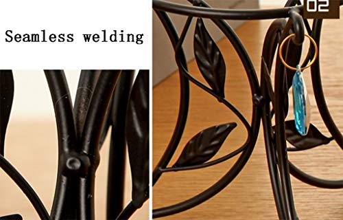 Xxjjdt Lyx Iron Flower Stand, European Creative Iron Mini Flower Stand Living Room Desktop Balcony Heighten Multifunctional Multi-Flesh Flower Stand Black Bedroom 131313 #TOP4