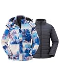 wantdo Women's 3 in 1 Ski Jacket Plus Size