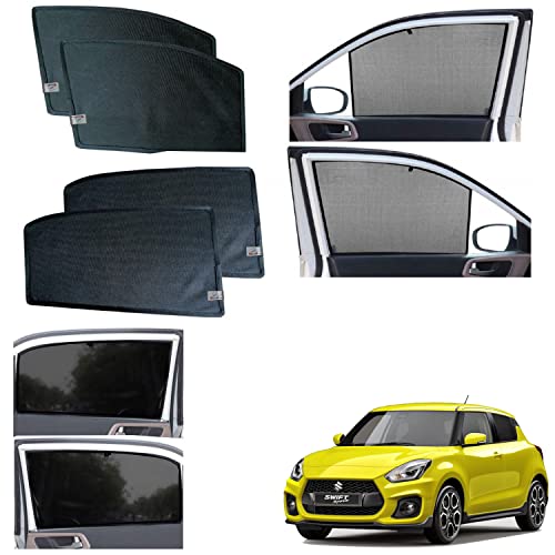 Image of WolkomHome car Fix Curtain Window Shades Half Curtains Sunshade for New Swift 2018-2024