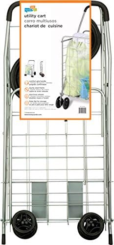 4 Wheel Folding Utility Cart CRT-01640,Silver