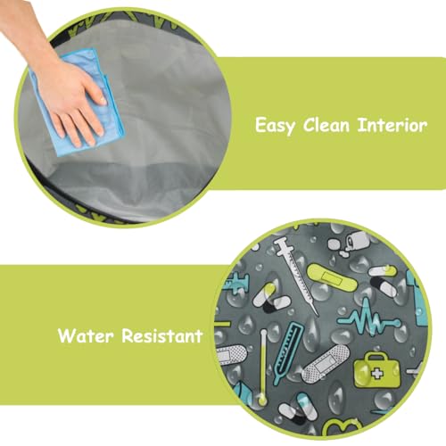 Image of NGIL Medium Top Zipper Closure Canvas Tote Bag with Attached Matching Coin Purse For Moms and Nurses