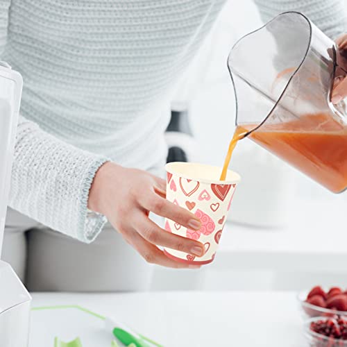 ABOOFAN 1 Conjunto Dia Namorados Bolo Sobremesa Pratos De Papel Guardanapos Toalha De Mesa Supriment