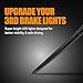Cxdar Third 3rd Brake Light LED for 2006-2011 Cadillac DTS, High Mount Rear Brake Lights Assembly for 06-11 Cadillac DTS, Waterproof Center Cab Lamp Stop Light (Smoked)