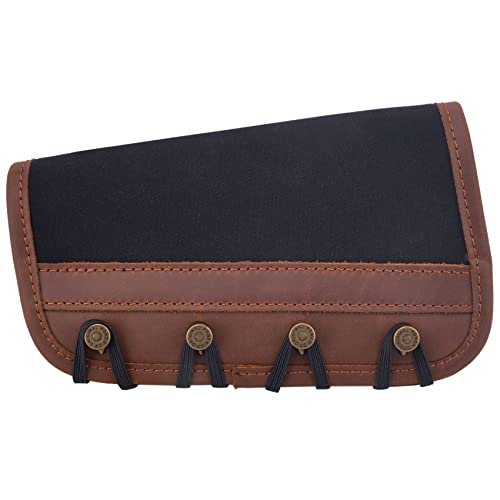 Tas Trost Leather Gun Buttstock Cheek Rest Raiser Holder (Brown Without EVA)