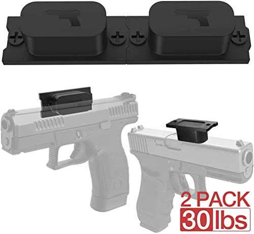 awesafe Magnetic Gun Mount & Car Holster HQ Rubber Coated Magnetic Gun Mount for Handgun, Shotgun, Pistol. Easy Conceal in Car, Truck, Vehicle, Desks, Safes, Walls (30-2)