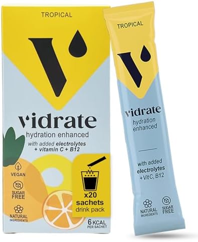 Vidrate Electrolytes Powder, Tropical, 20 Sachets