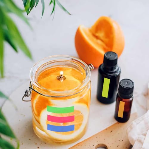 Guduling 10 Rollen Highlight Strips,Abnehmbar Textmarker Band,3.5 X 0.6 X 0.6 CM Farbiges Fluoreszierende Haftnotizen,Long Highlight Strips für Studenten, Lehrer, Lesen, Zuhause, Büro