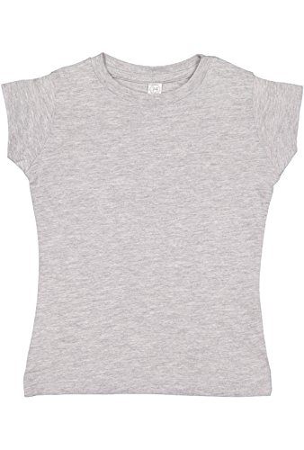 RABBIT SKINS 100% Cotton Blank Girls Fine Jersey Tee Short Sleeve T-Shirt