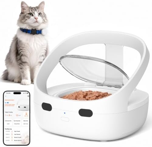 RFID Collar Cat Feeder for Multi-Cat Homes, Helps Reduce Stealing