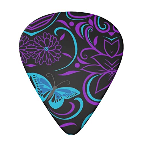 Lot de 6 médiators pour guitare acoustique, guitare électrique, basse, ukulélé Violet - Les Beatles, Paul McCartney, John Lennon, RIngo Starr, George Harrison Lot de 6 médiators pour guitare acoustique, guitare électrique, basse, ukulélé Violet – Image 4