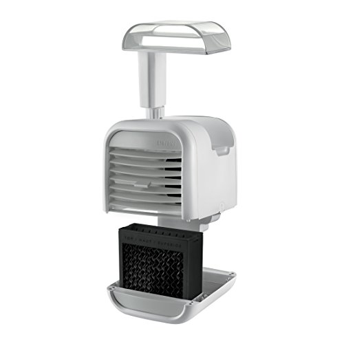 Homedics PAC-25-EU2 MyChill Personal Space Cooler, 2 Fan Speeds, For Office, Bedroom, Lounge, Easy Fill Tank, Chill Rooms by up to 7 Degrees, 1.2 m Cooling Area, White