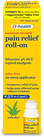 A+Health Pain Relief Roll-On Liquid, Lidocaine 4%, Odor Free, 2.5 fl Ounces — view 2