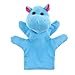 Kesoto Gants de Marionnette en Peluche Jouet Marionnette à Main Doigt Peluche Animal Poupée Animal Jouet pour Enfants - Hippopotame