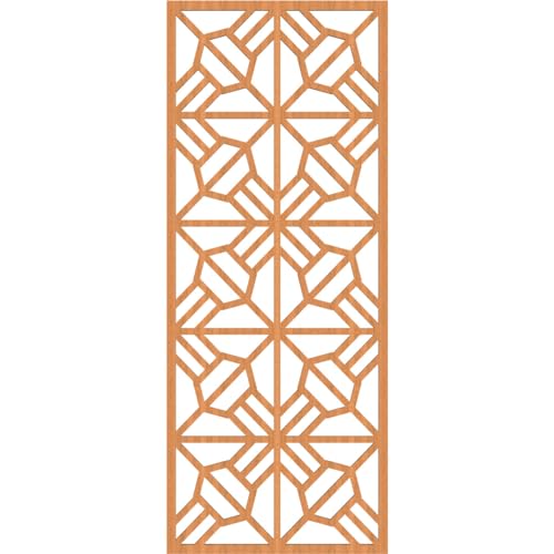 Image of Auburn Decorative Pierced Fretwork Wood Wall Panels, 21 3 /8 inchW x 54 3 /8 inchH x 3 /8 inchT, Cherry