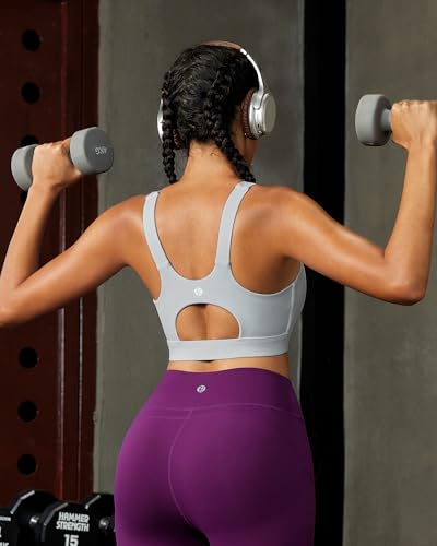 Image of RUNNING GIRL High Impact Sports Bras for Women,Racerback Running Bra Workout Crop Tank Tops Longline Sports Bra Push up